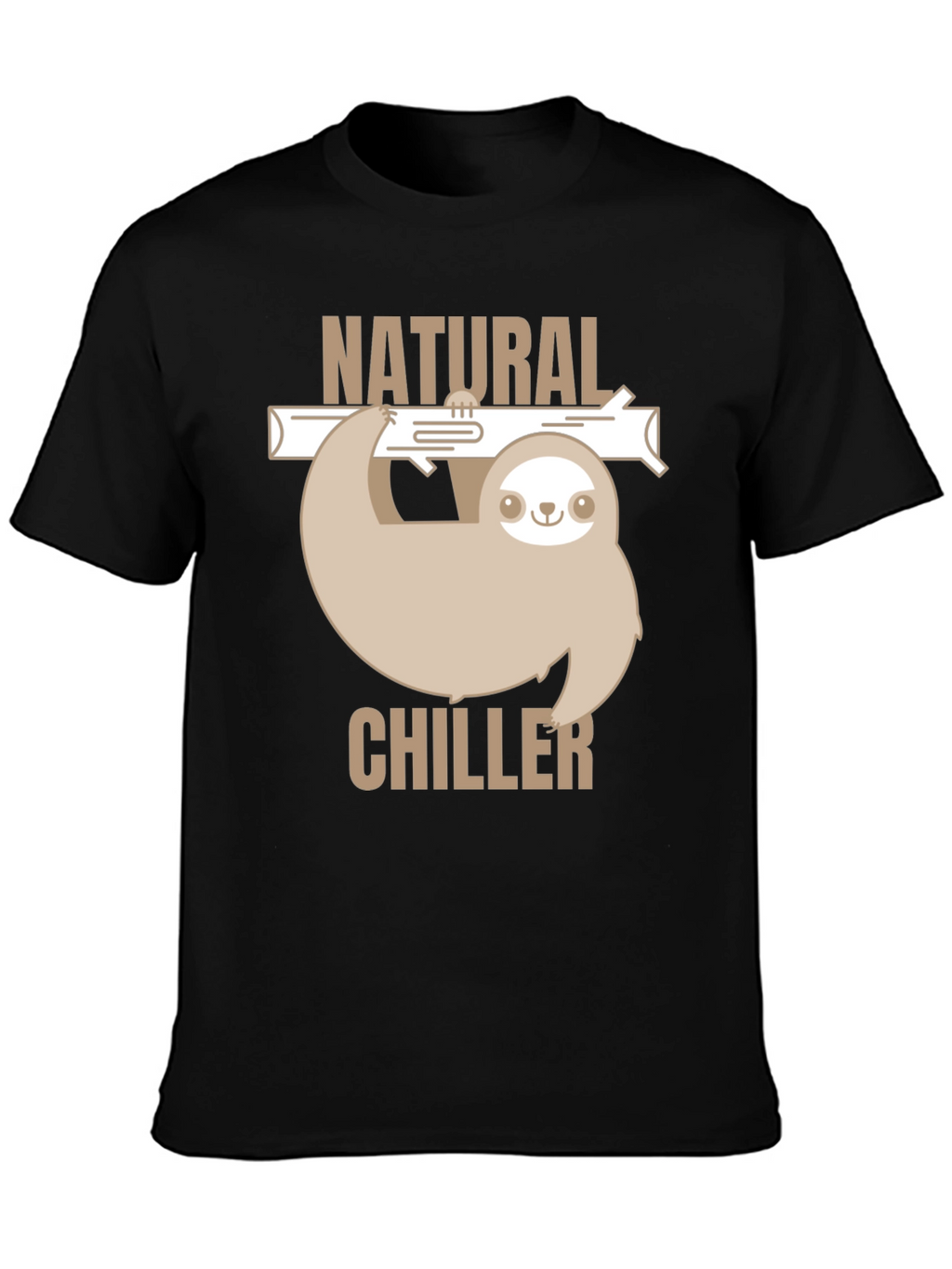 Natural Chiller Sloth Graphic T-Shirt