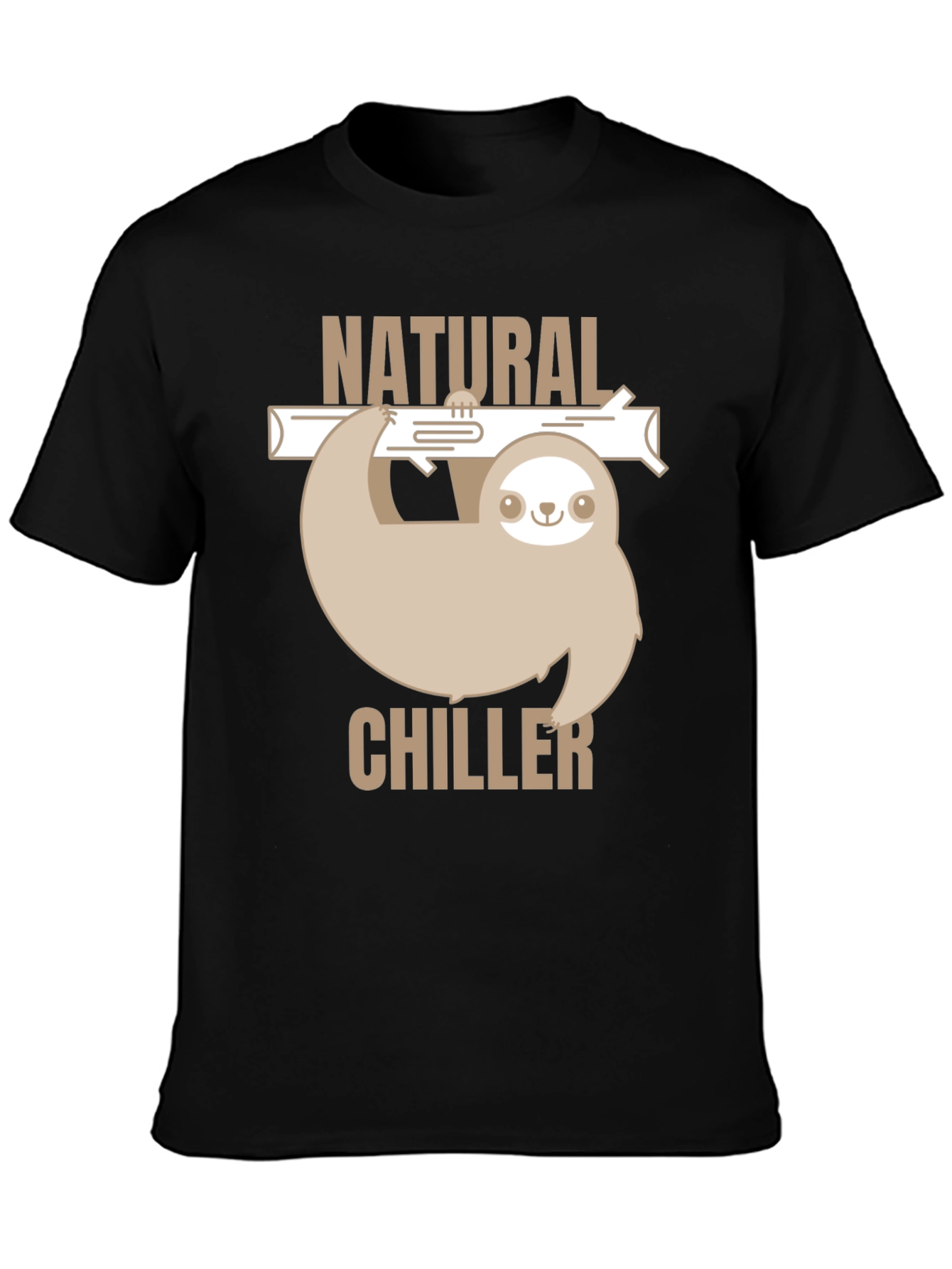 Natural Chiller Sloth Graphic T-Shirt