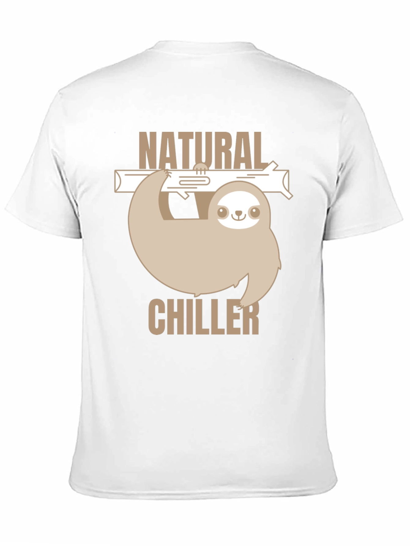 Natural Chiller Sloth Graphic T-Shirt