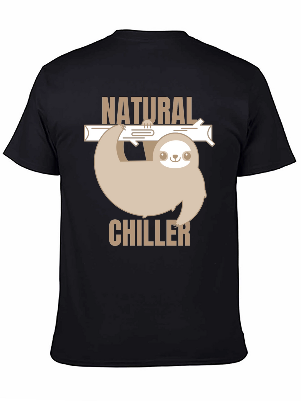 Natural Chiller Sloth Graphic T-Shirt