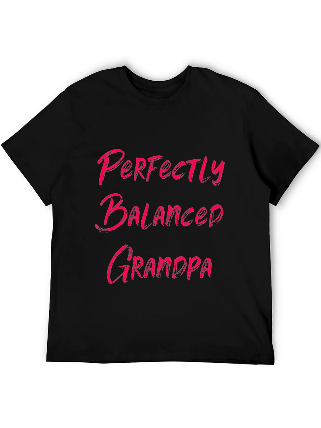 Perfectly Balanced Grandpa Black Graphic Tee