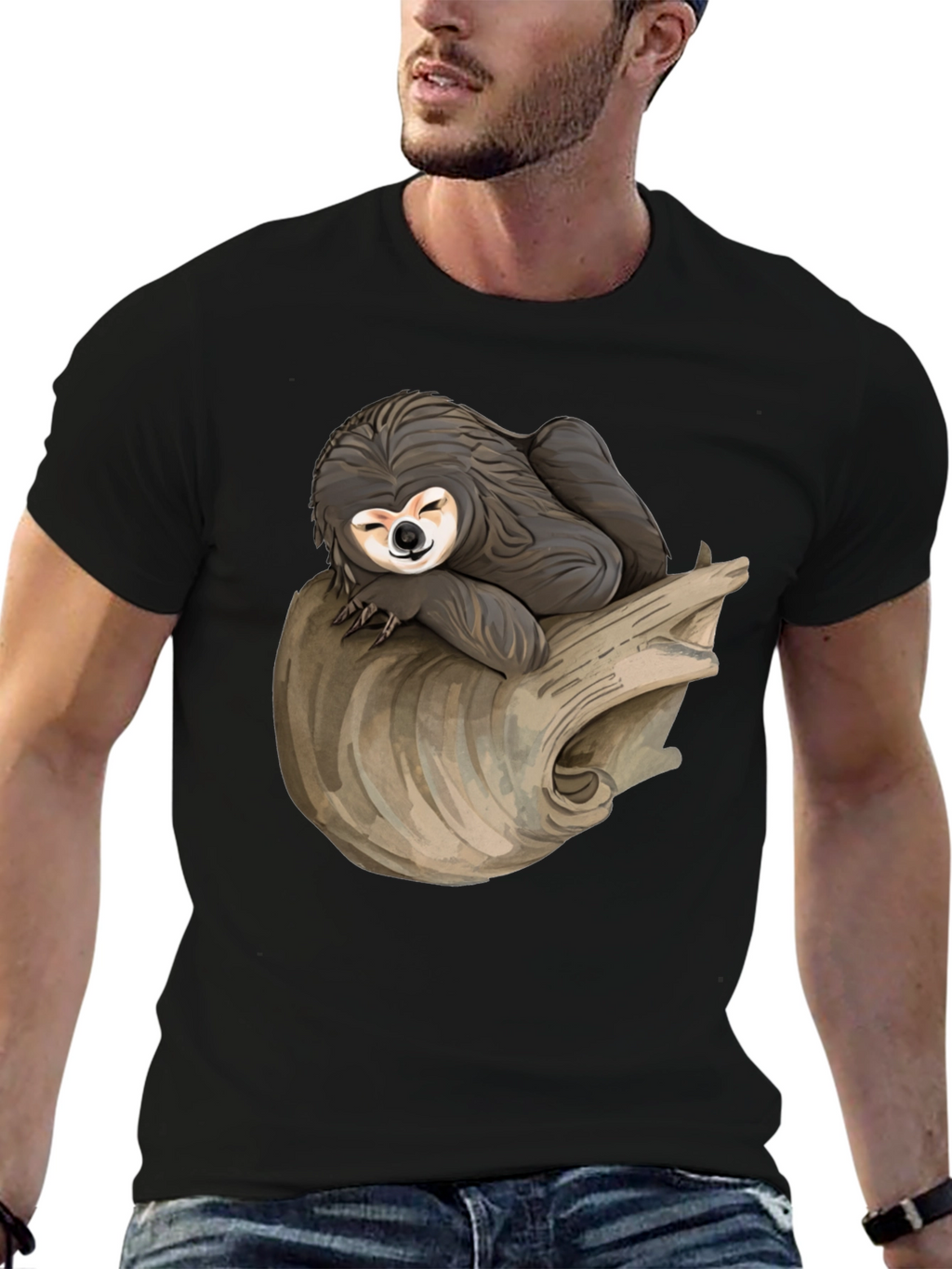 Sloth Nap T-Shirt -  Relaxed Style