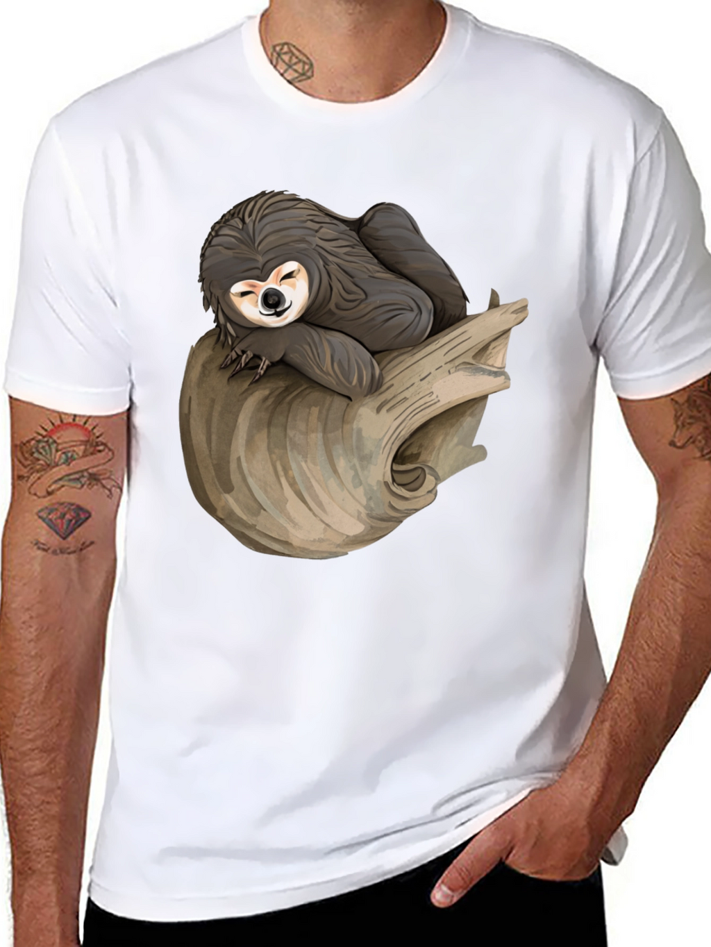 Sloth Nap T-Shirt -  Relaxed Style