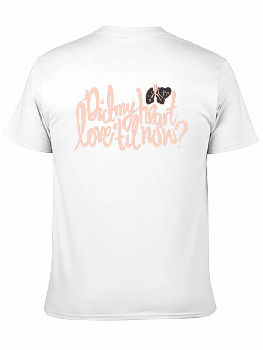 Did My Heart Love Til Now Black Graphic T-Shirt