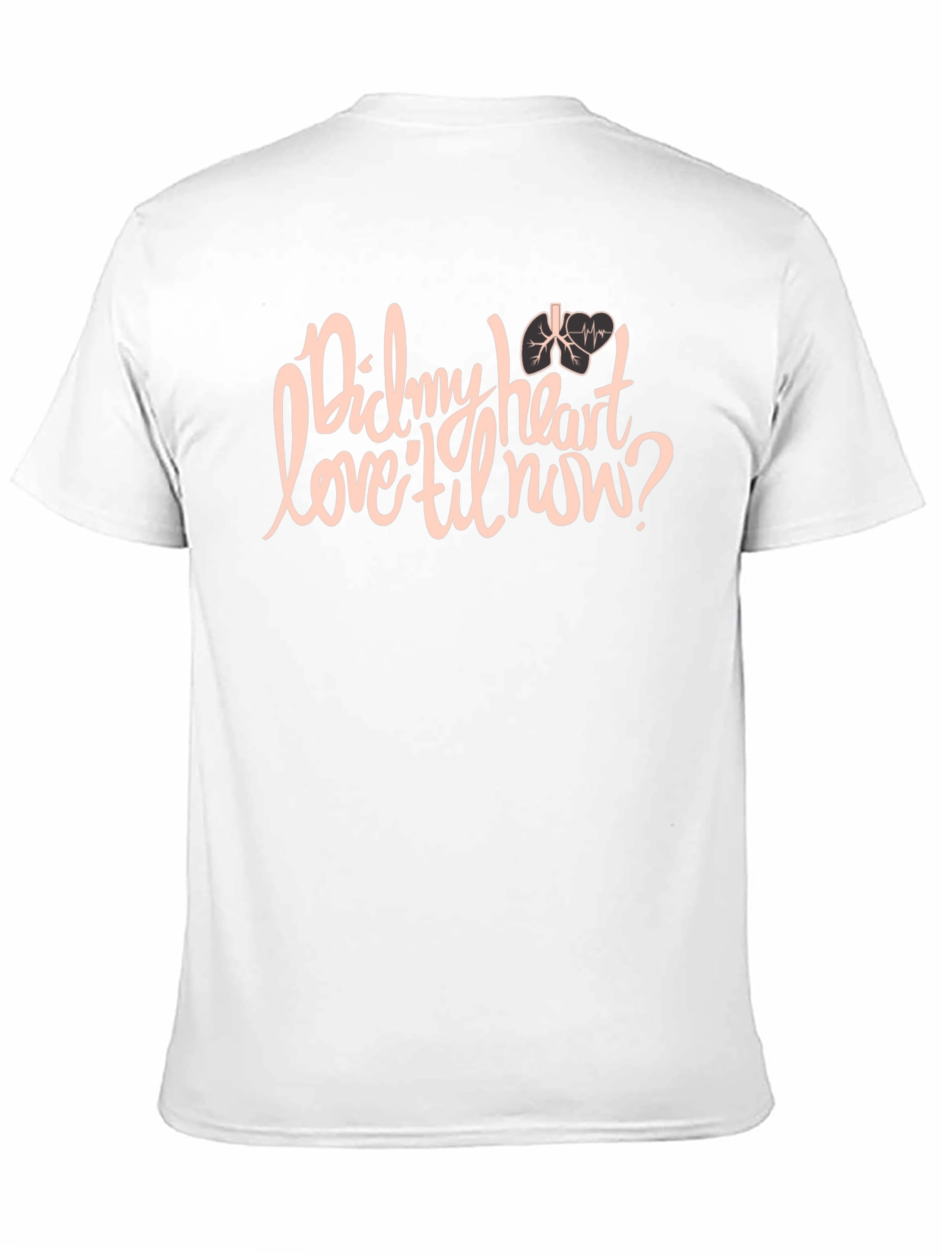 Did My Heart Love Til Now Black Graphic T-Shirt
