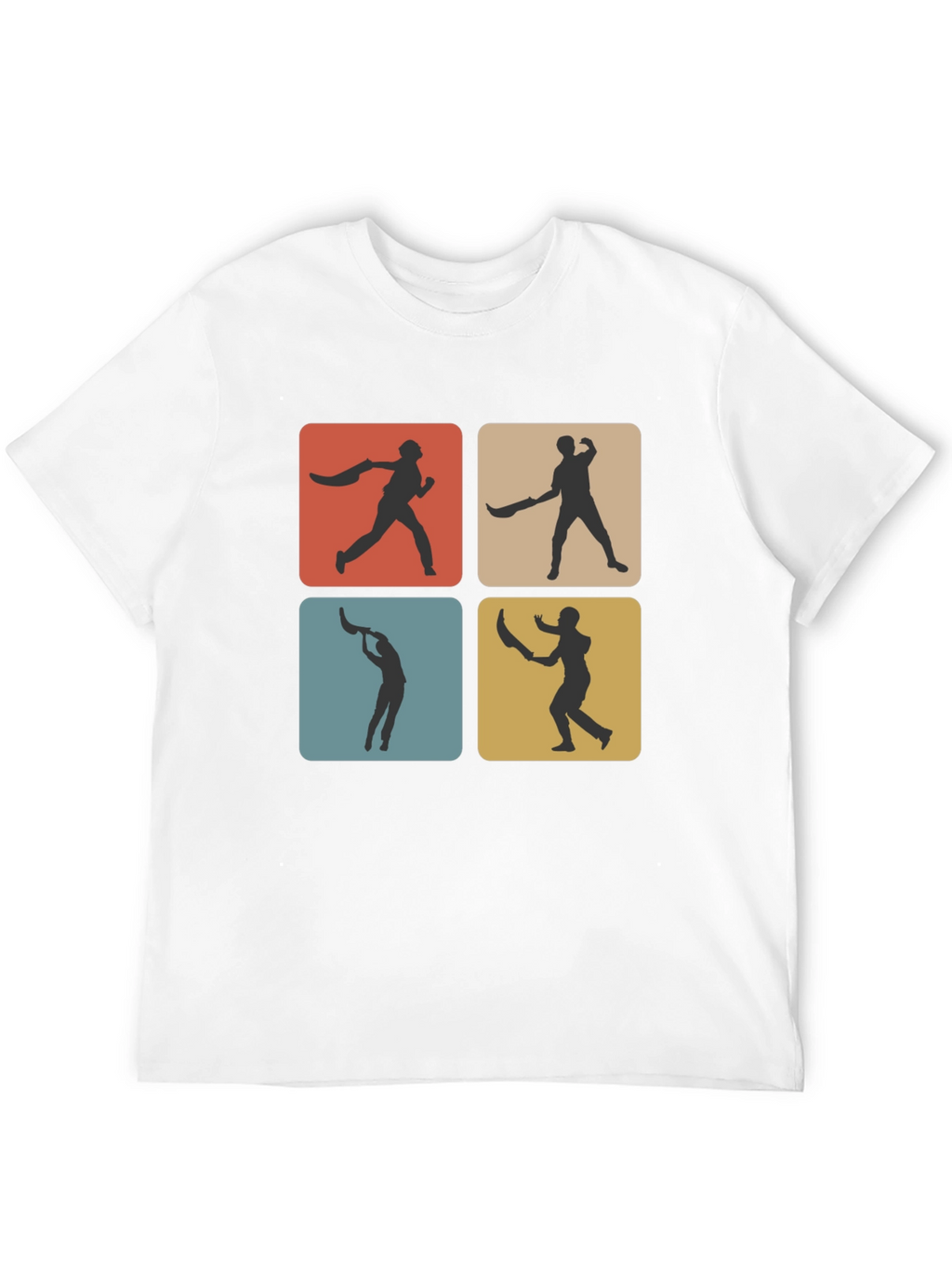 Retro Cricket T-Shirt - Black