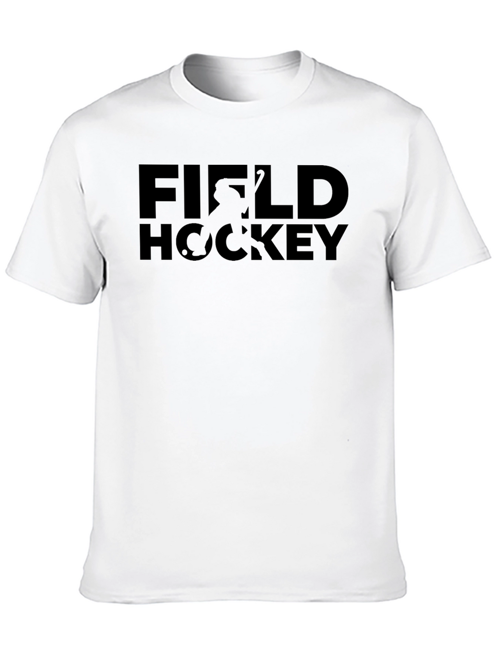 Field Hockey Graphic Tee - Black Sporty Casual