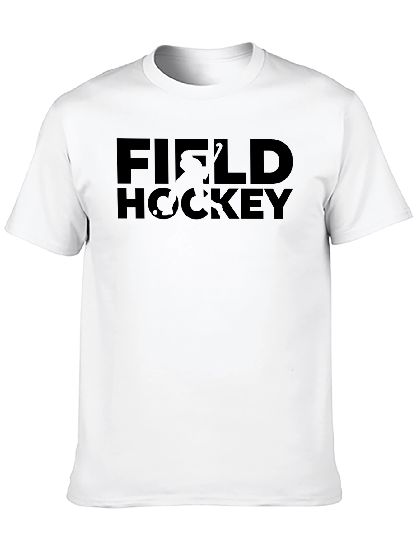 Field Hockey Graphic Tee - Black Sporty Casual