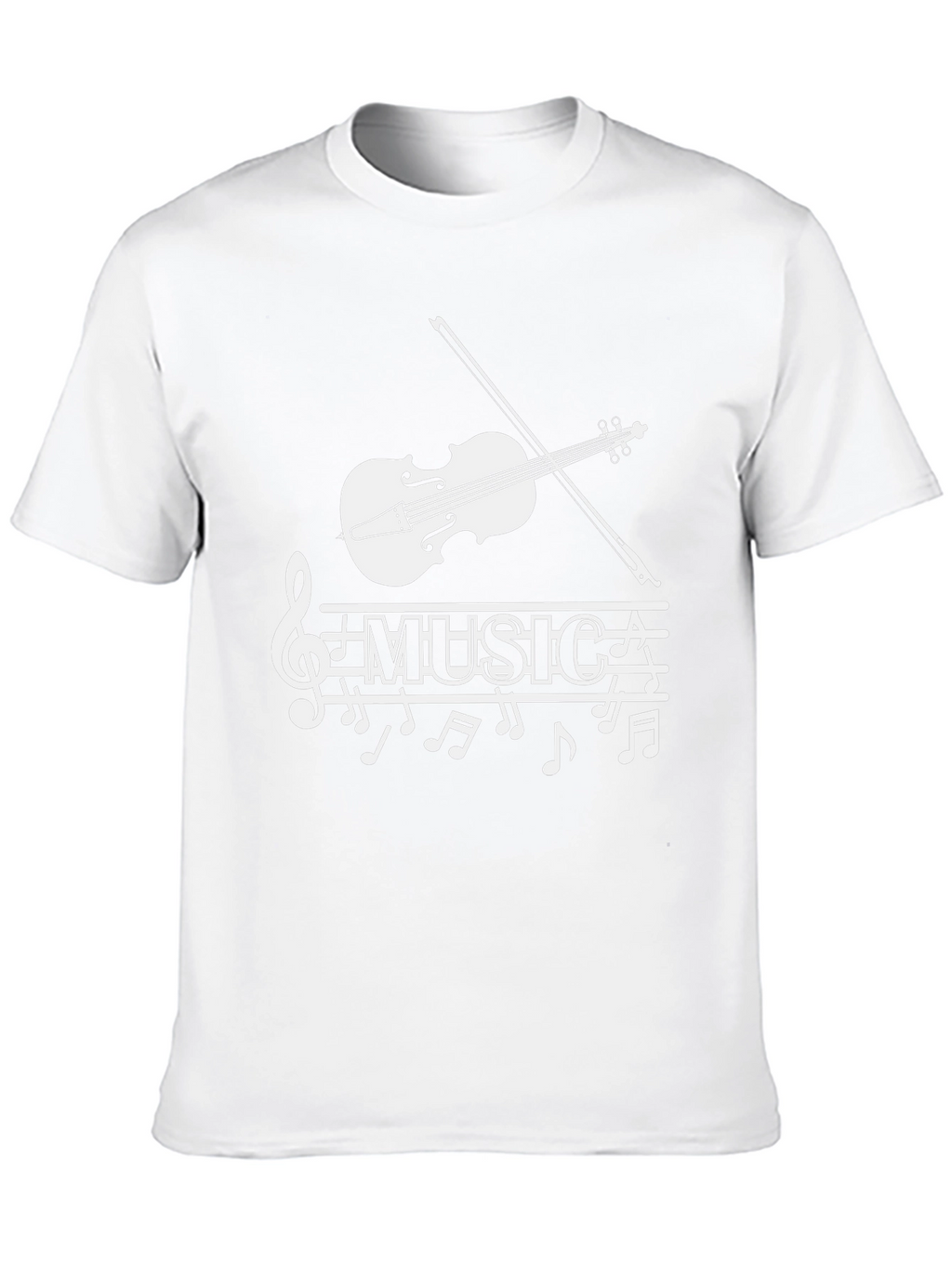 Musical Note T-Shirt - Stylish Treble Clef Graphic Tee