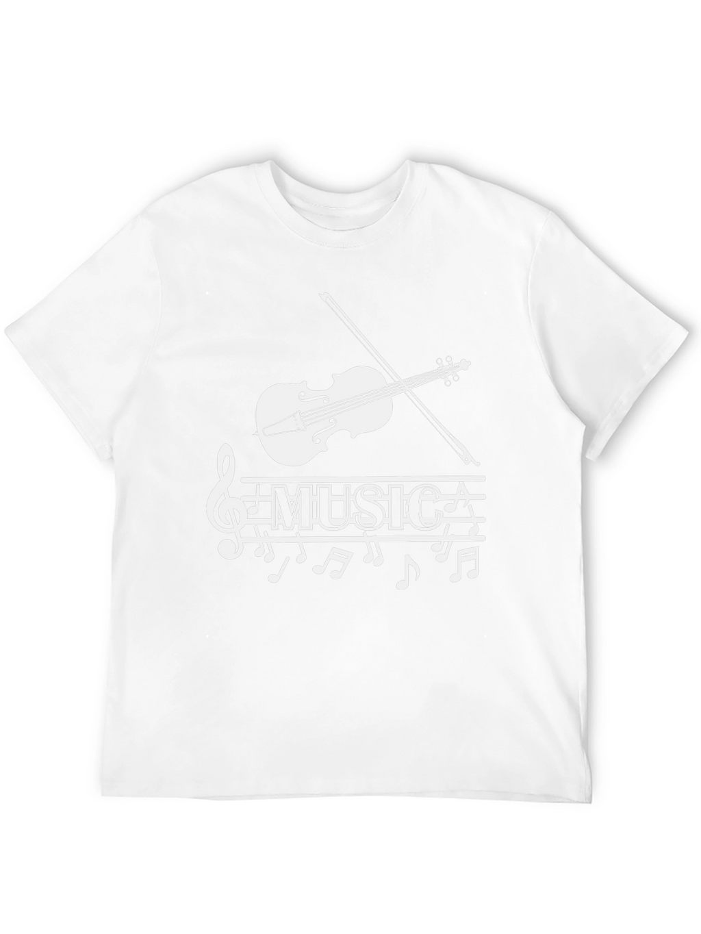 Musical Note T-Shirt - Stylish Treble Clef Graphic Tee