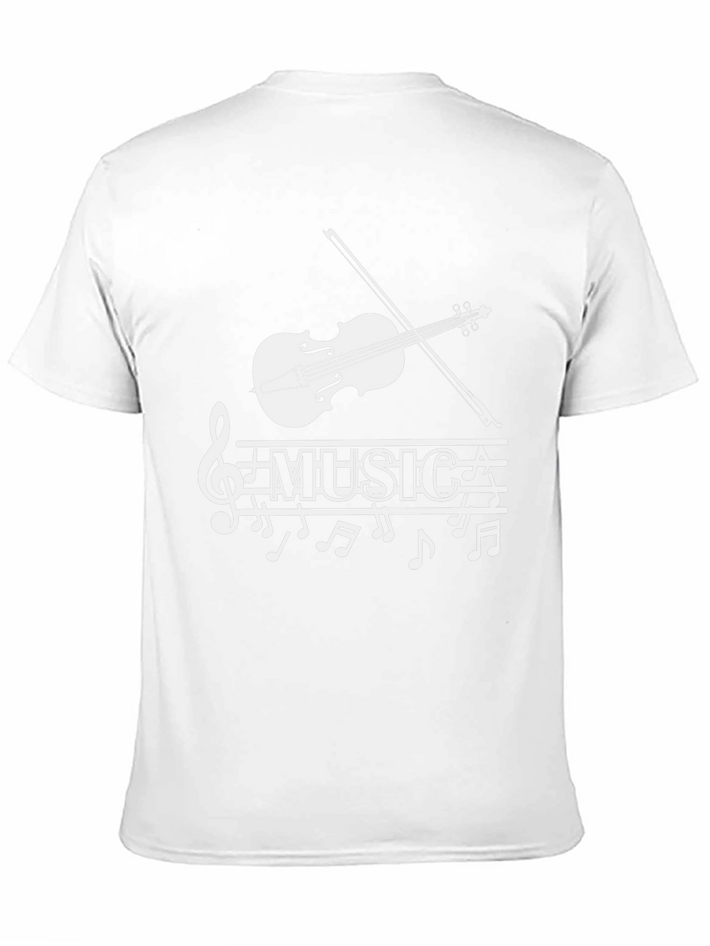 Musical Note T-Shirt - Stylish Treble Clef Graphic Tee