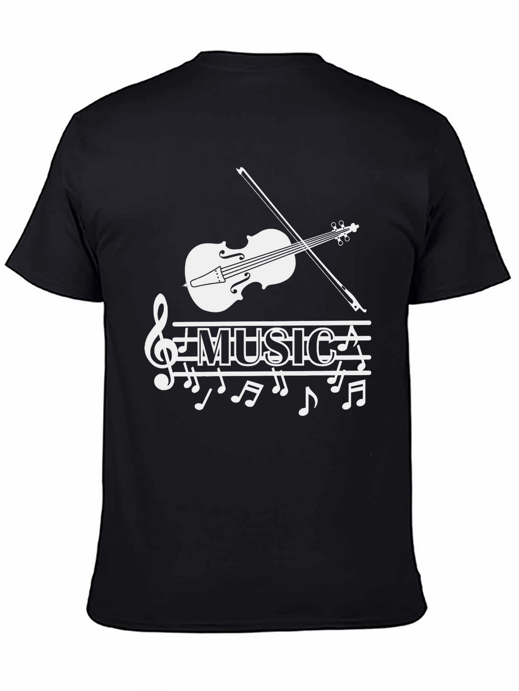 Musical Note T-Shirt - Stylish Treble Clef Graphic Tee