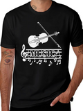 Musical Note T-Shirt - Stylish Treble Clef Graphic Tee