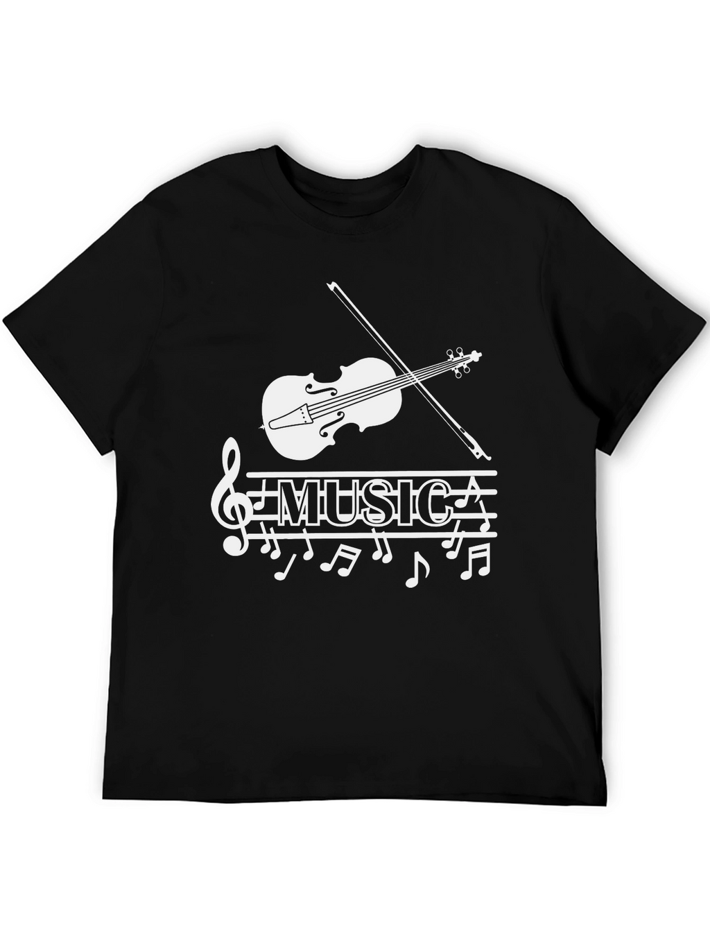 Musical Note T-Shirt - Stylish Treble Clef Graphic Tee