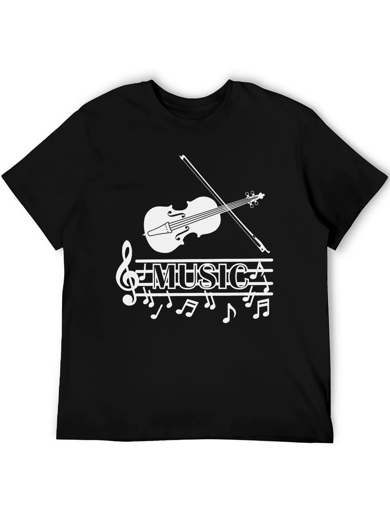 Musical Note T-Shirt - Stylish Treble Clef Graphic Tee