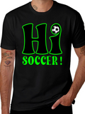 Hi Soccer! Graphic T-Shirt - Black