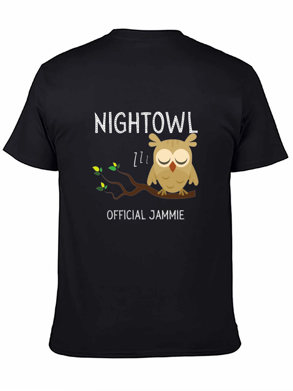 Night Owl Official Jammie Black T-Shirt