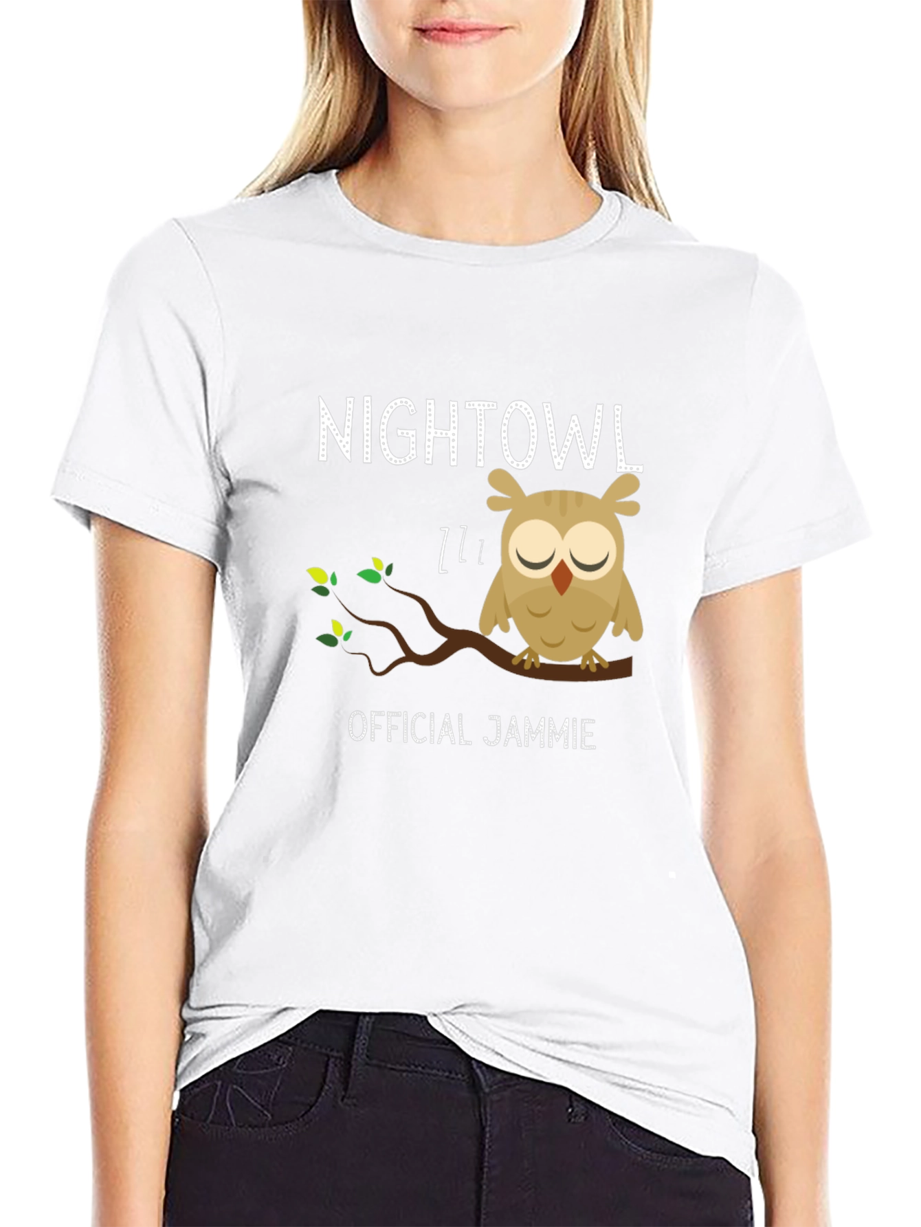 Night Owl Official Jammie Black T-Shirt