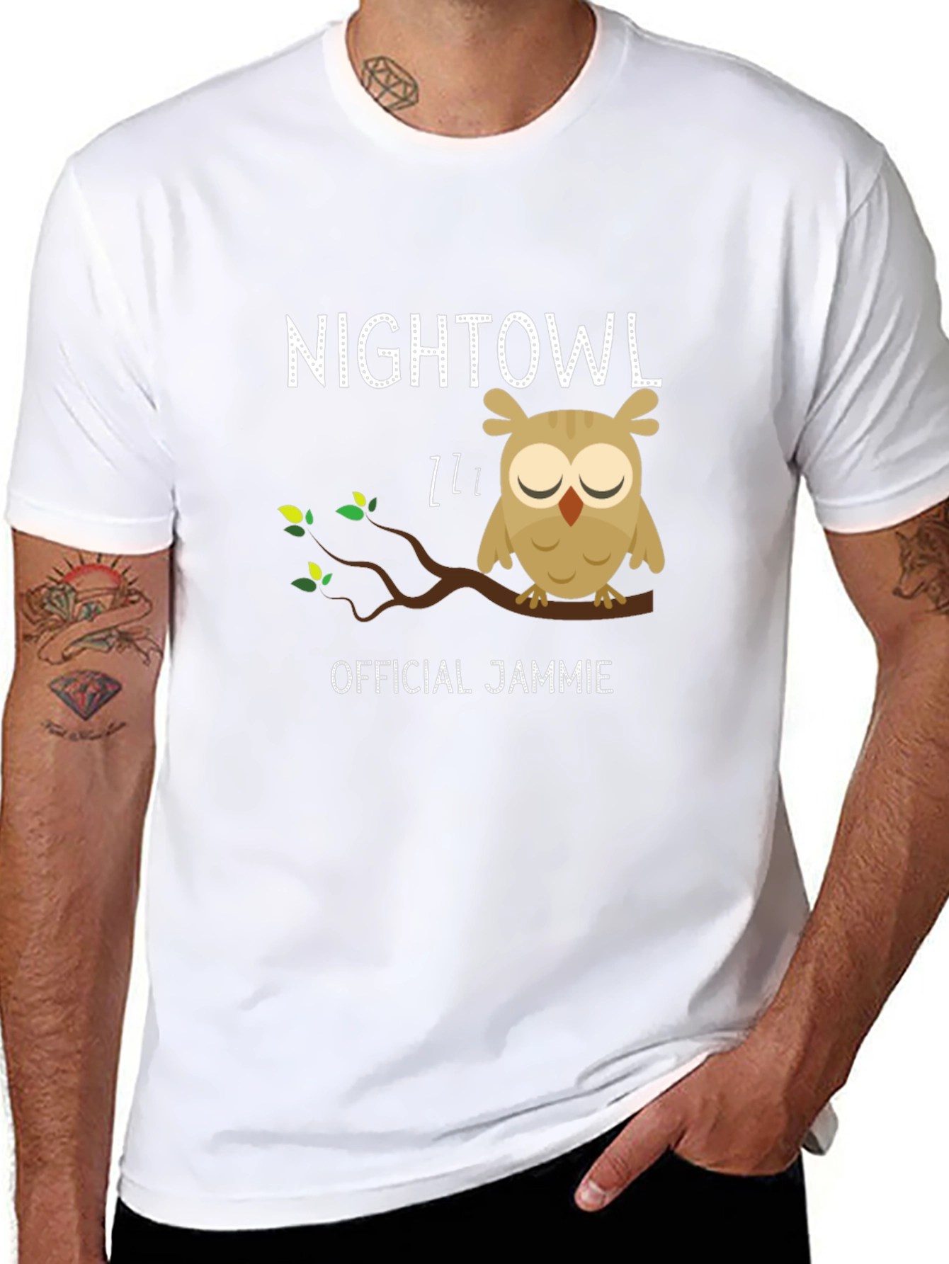 Night Owl Official Jammie Black T-Shirt