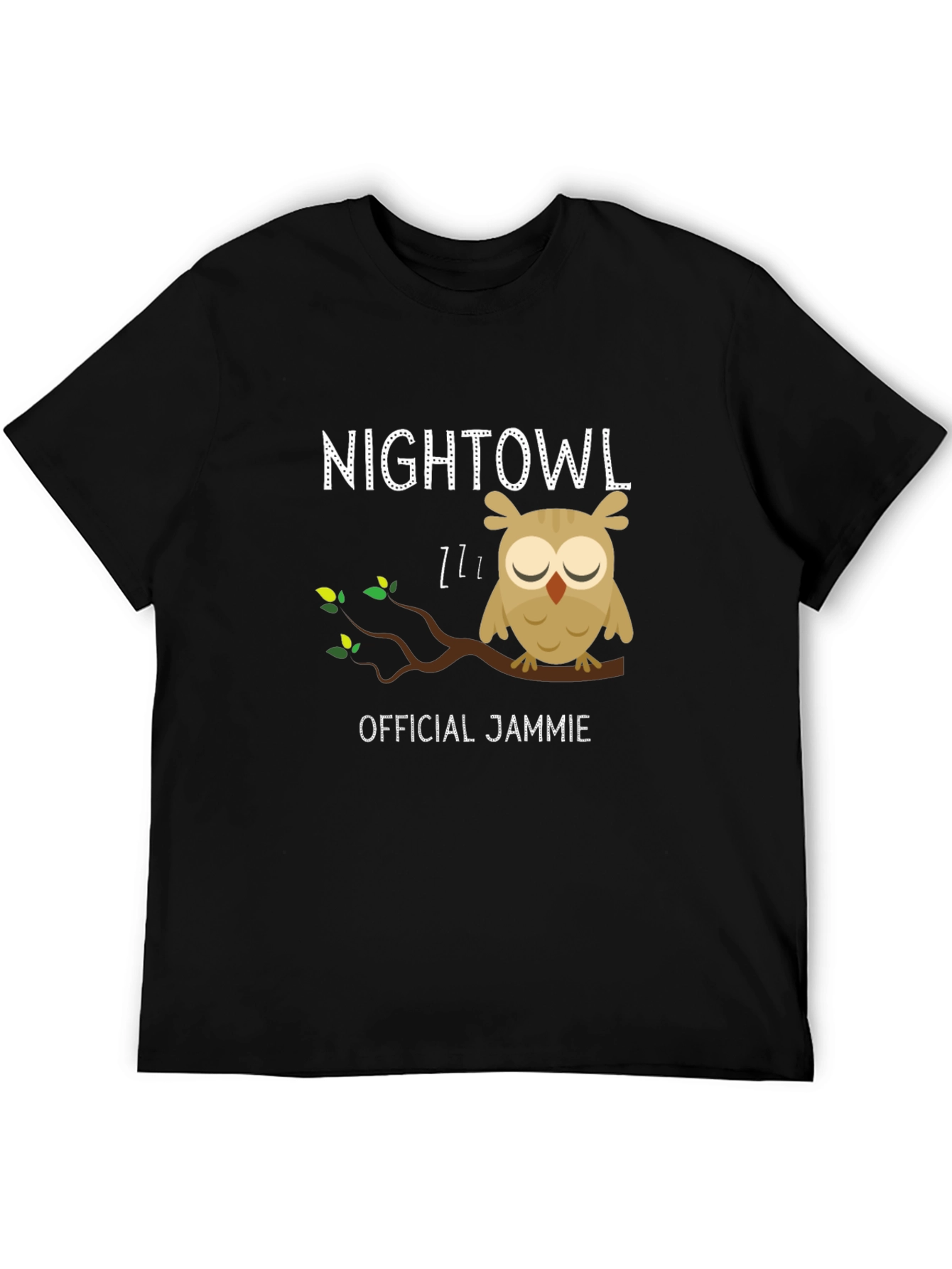Night Owl Official Jammie Black T-Shirt