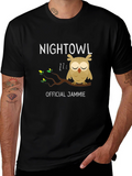 Night Owl Official Jammie Black T-Shirt