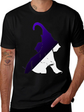 Two-Tone Elephant Graphic Tee - Stylish Casual Wear