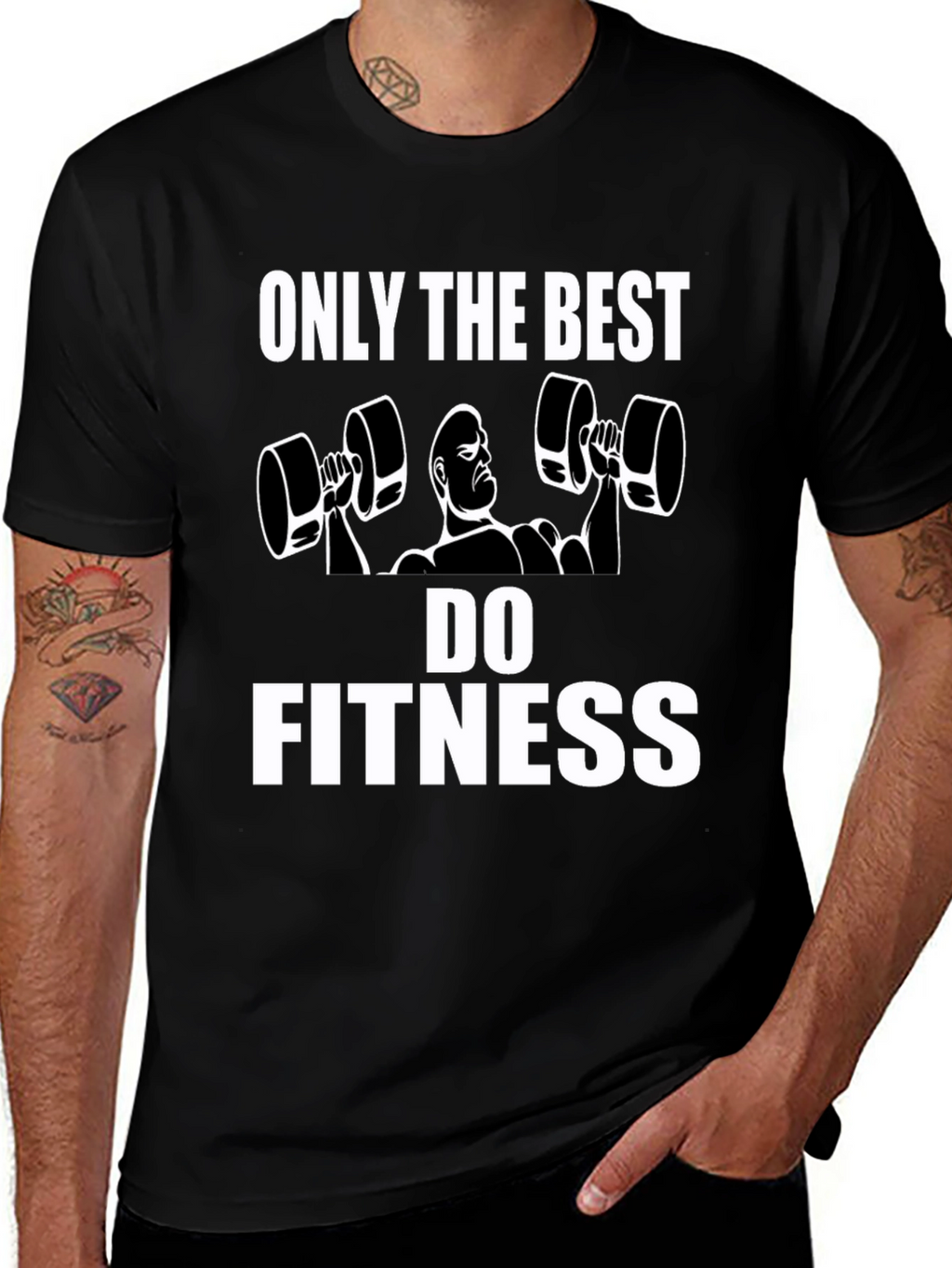 Fitness Graphic Tee - Only the Best Do Fitness