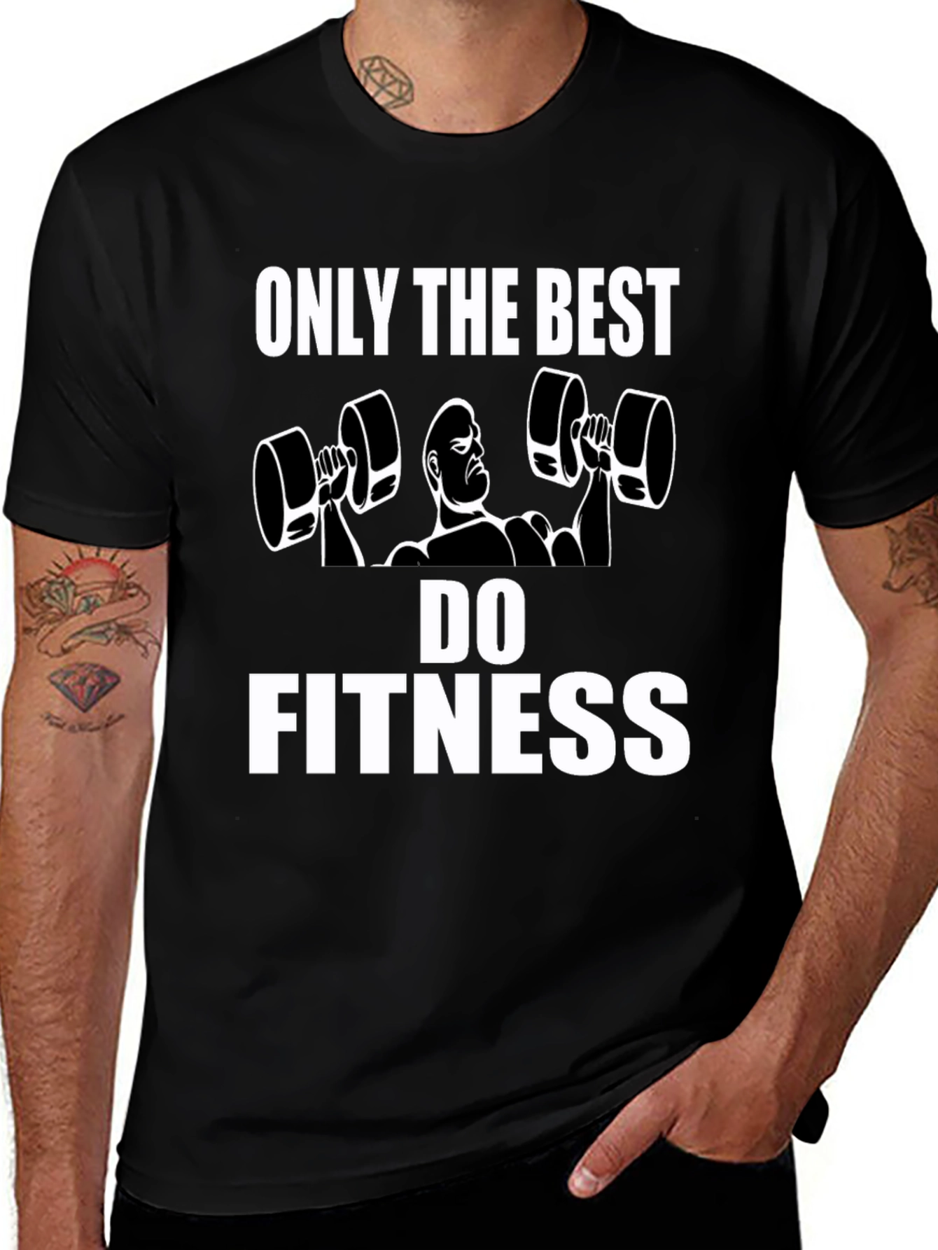 Fitness Graphic Tee - Only the Best Do Fitness