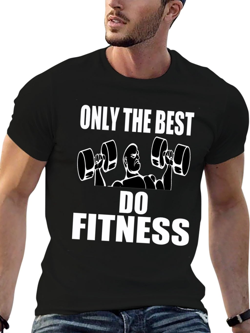 Fitness Graphic Tee - Only the Best Do Fitness