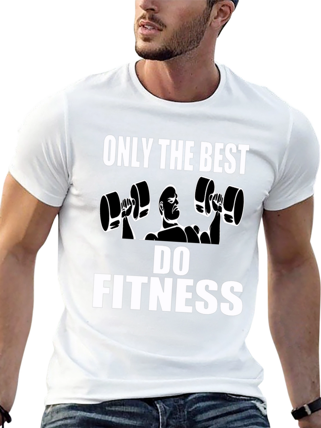 Fitness Graphic Tee - Only the Best Do Fitness