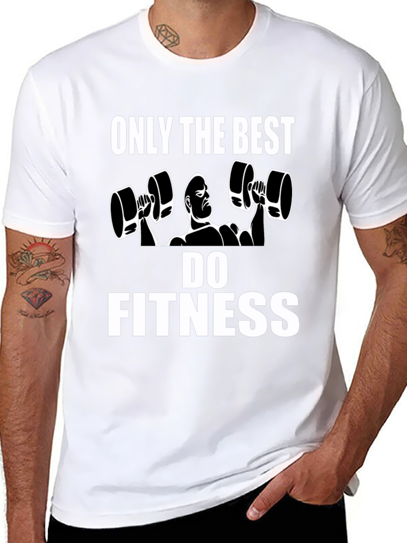 Fitness Graphic Tee - Only the Best Do Fitness
