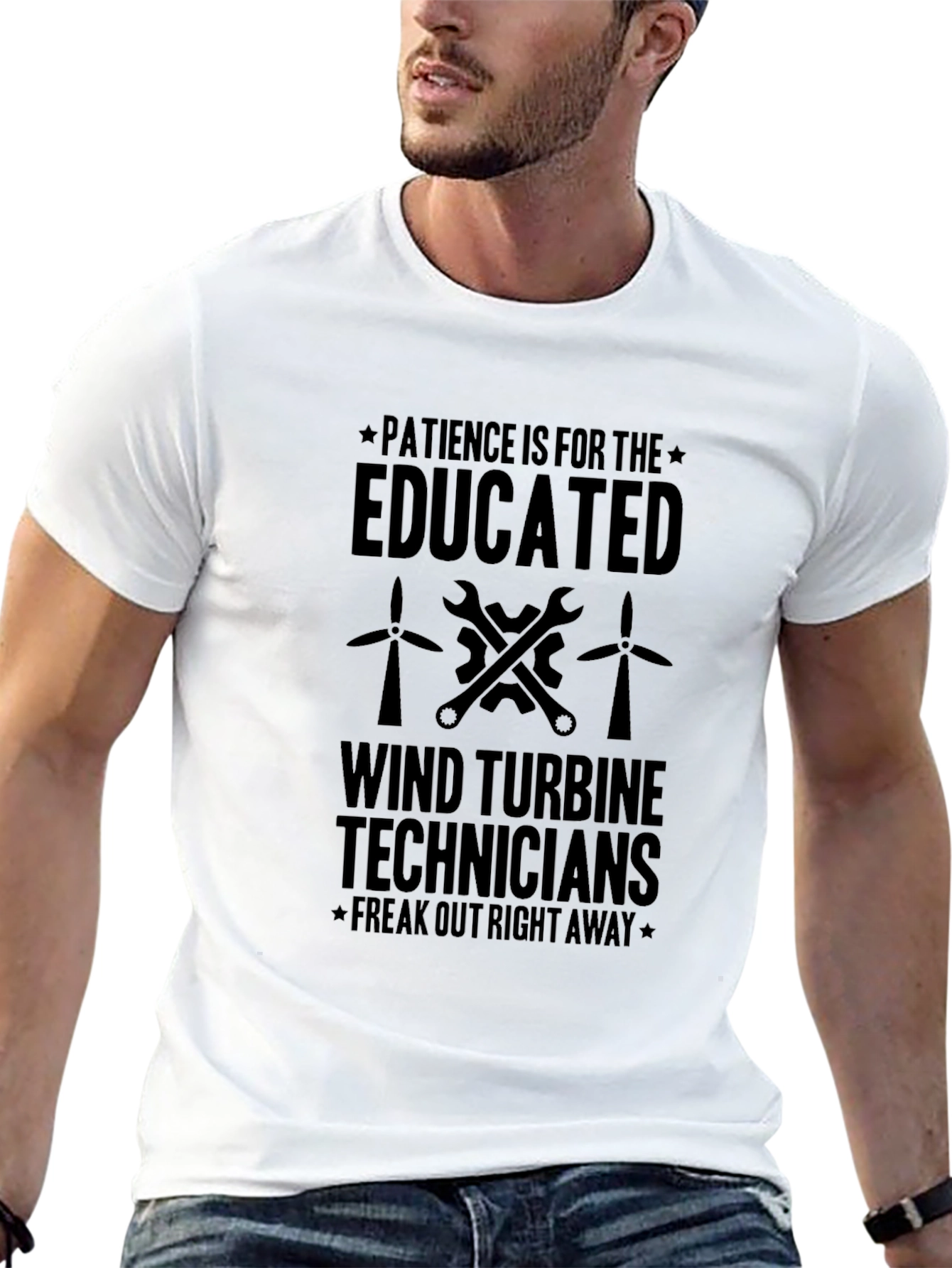 Wind Turbine Technician Humor T-Shirt