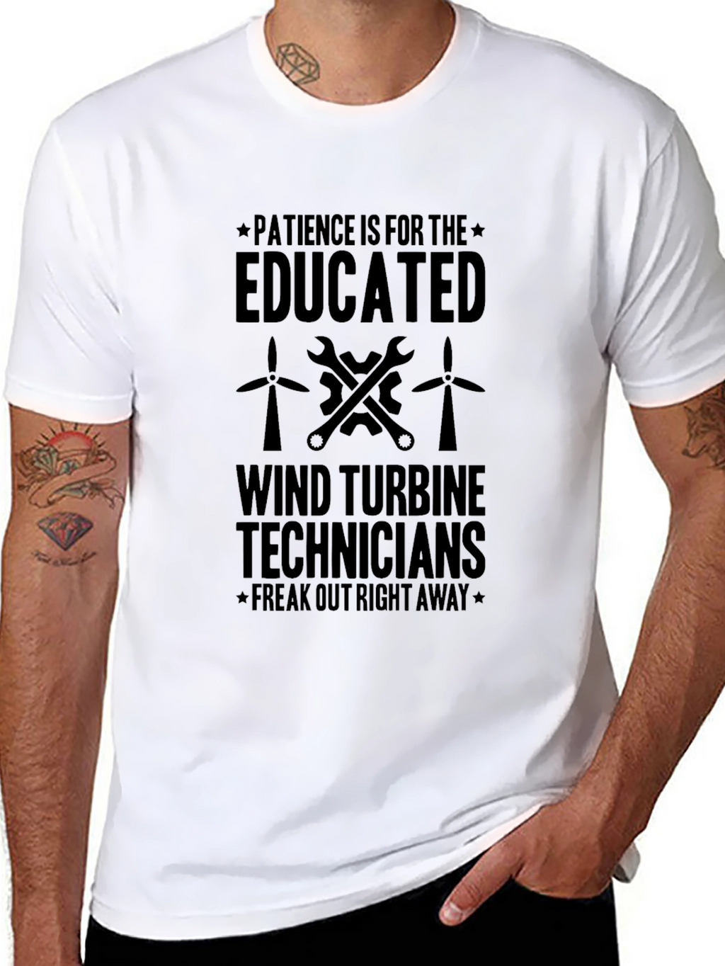 Wind Turbine Technician Humor T-Shirt