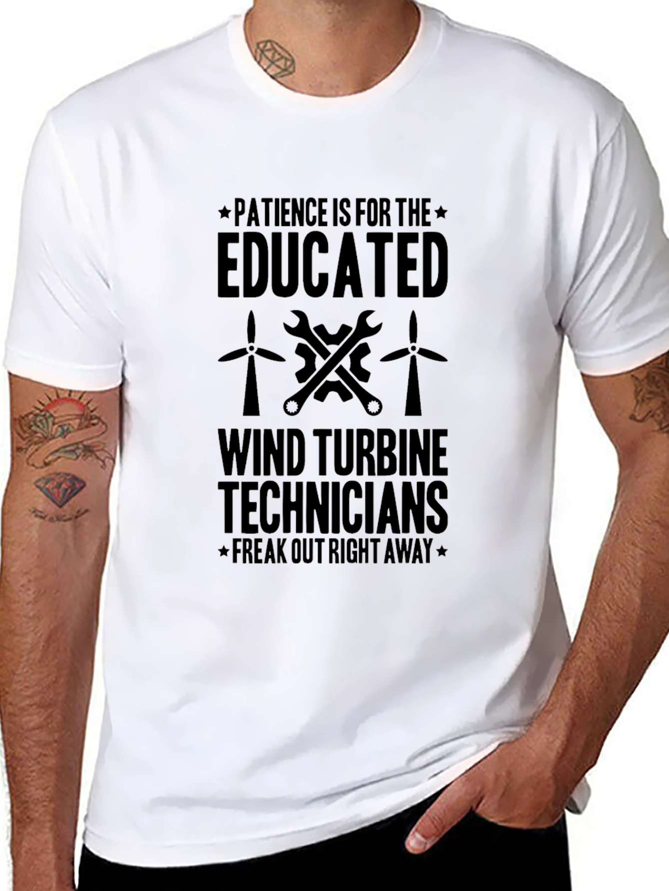 Wind Turbine Technician Humor T-Shirt