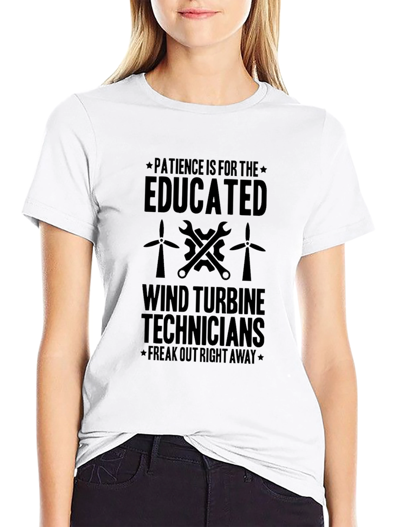Wind Turbine Technician Humor T-Shirt