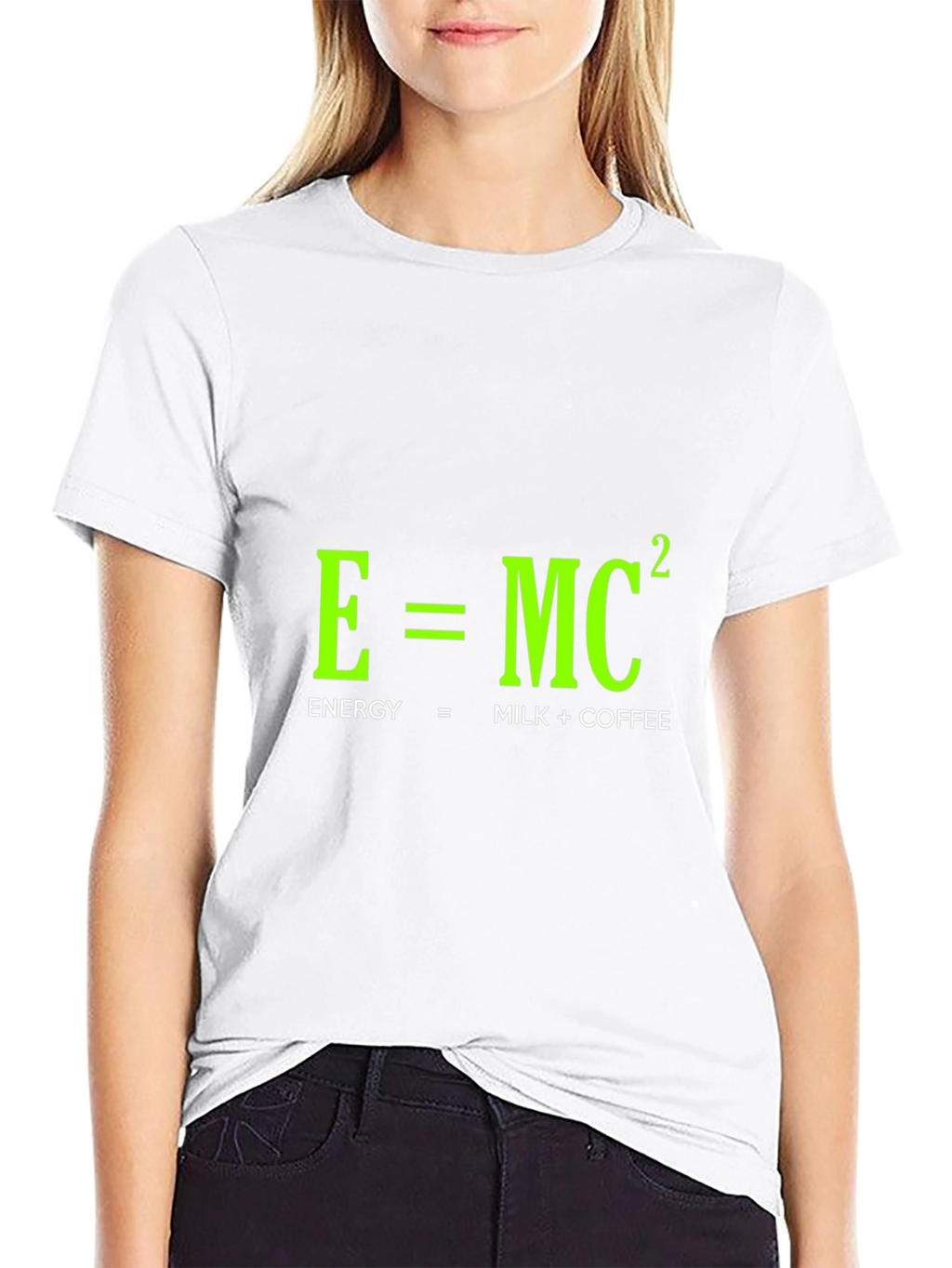 Funny Energy Equation T-Shirt: Milk + Coffee = Power!