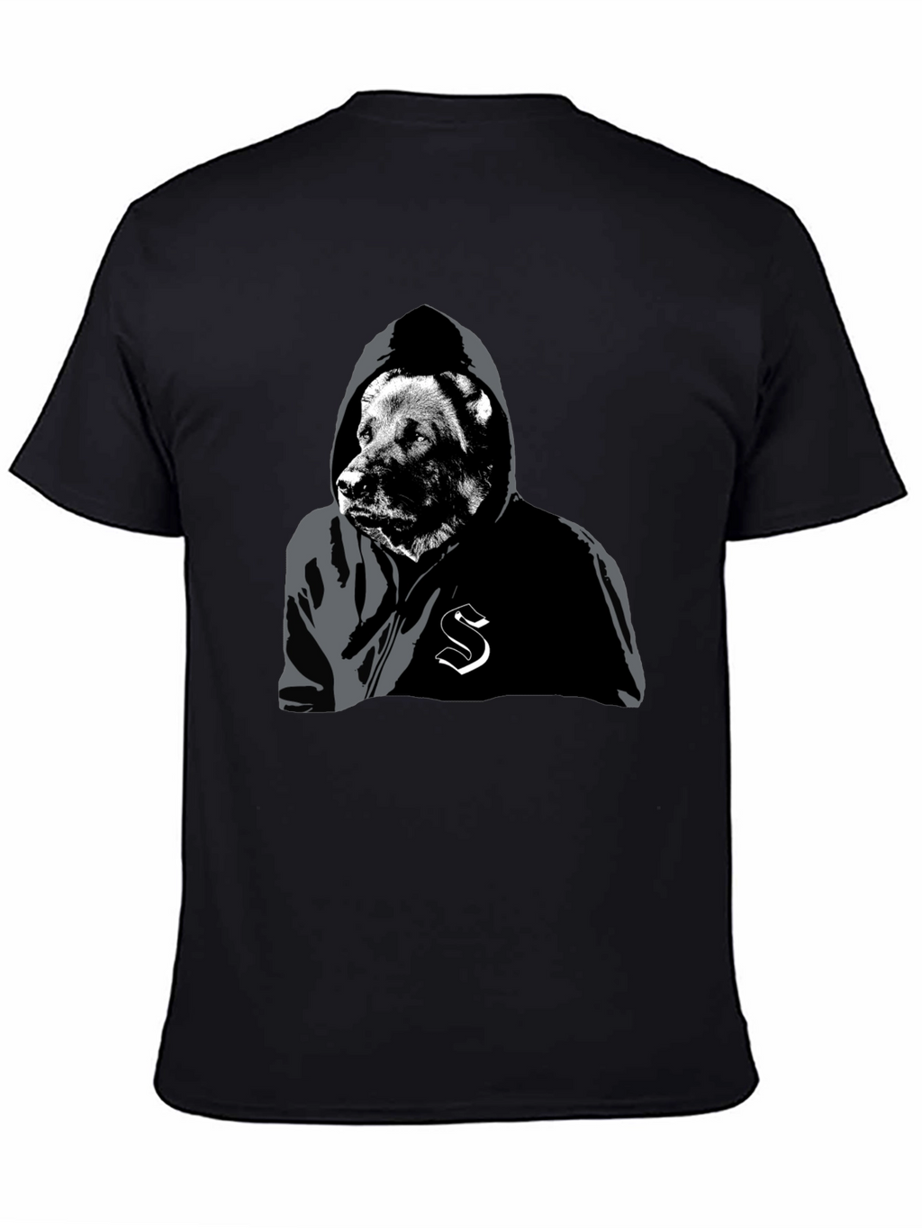 Urban Bear Hoodie Graphic Tee