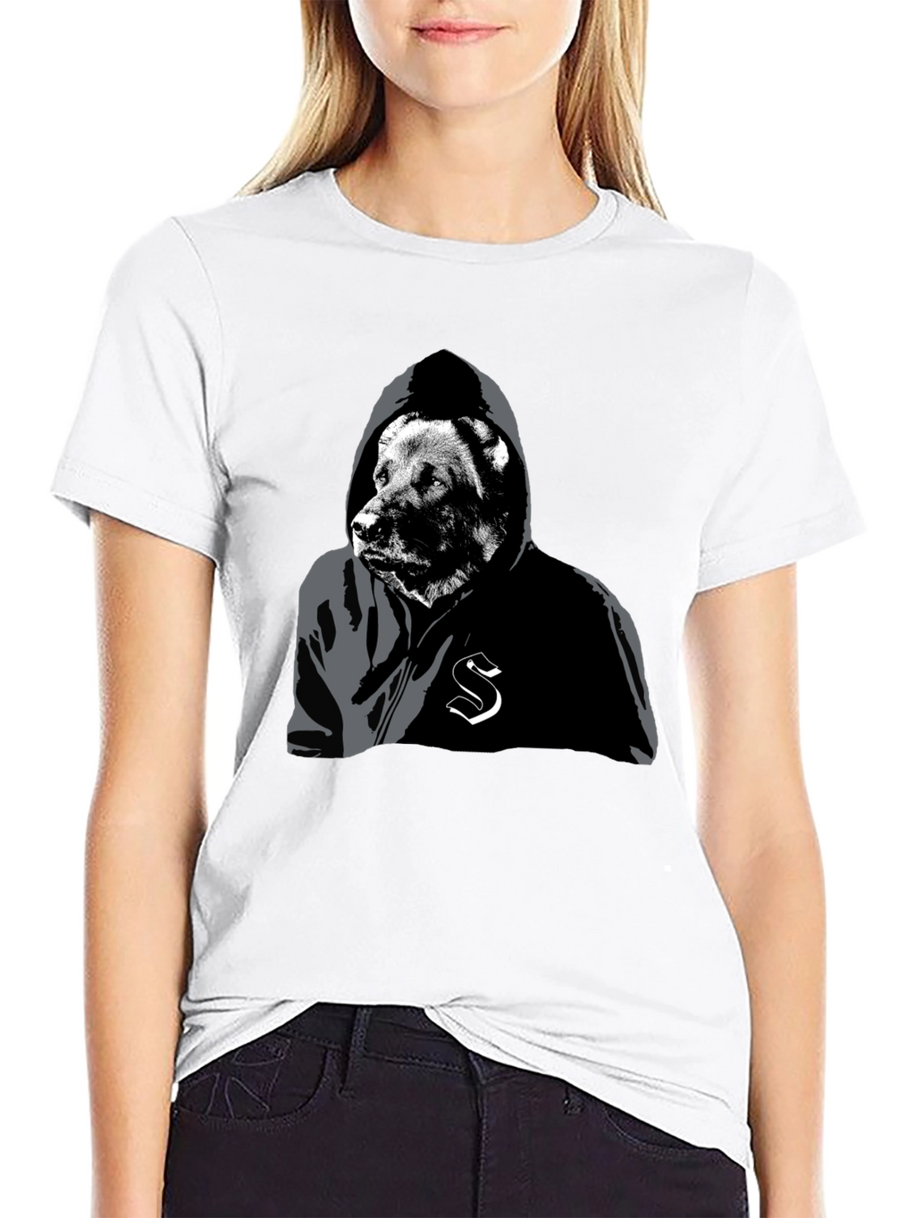 Urban Bear Hoodie Graphic Tee