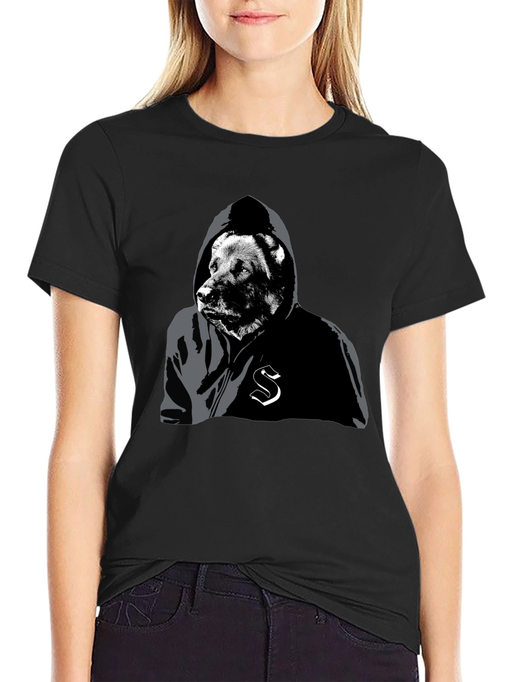 Urban Bear Hoodie Graphic Tee