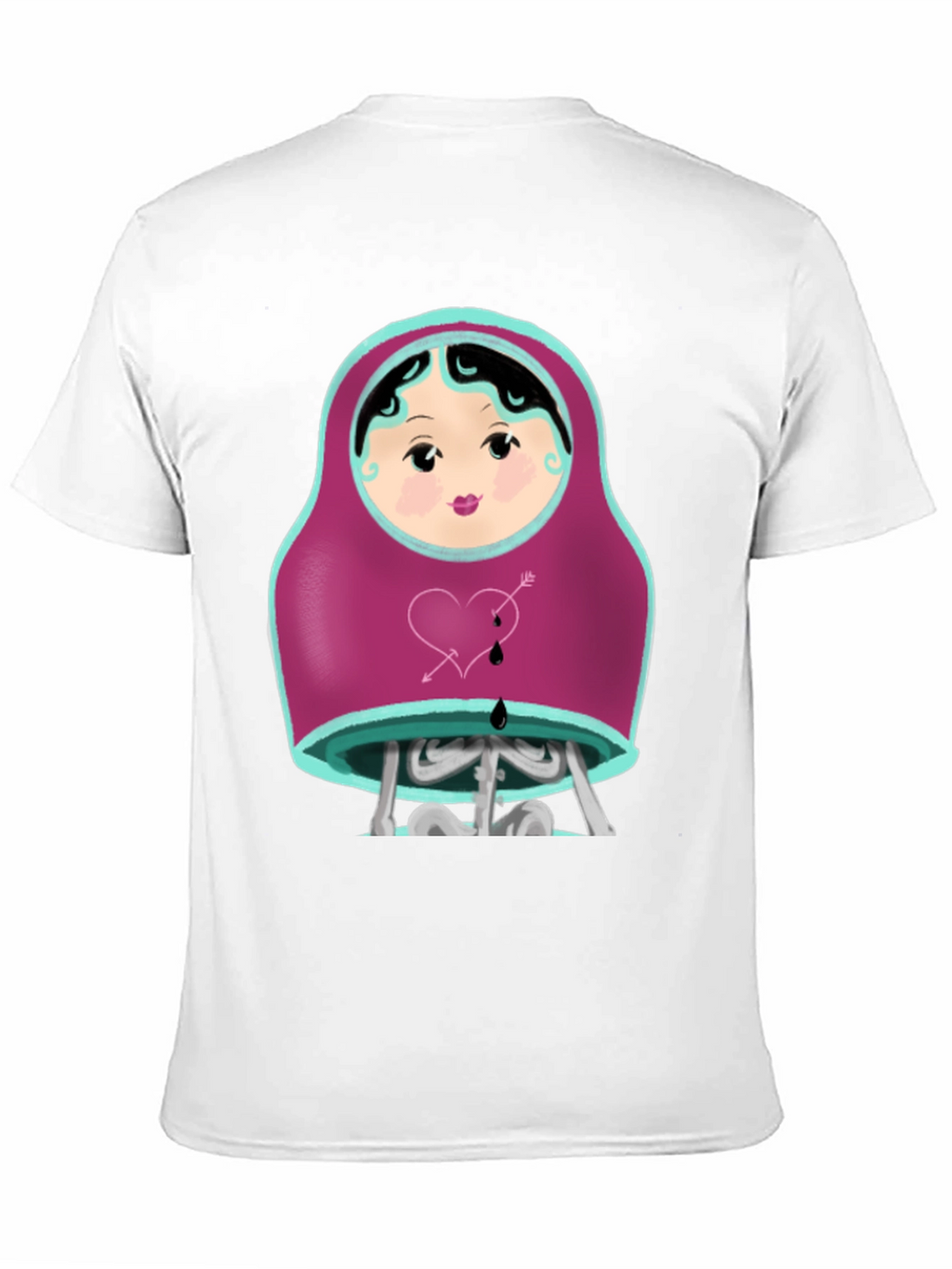 Matryoshka Skeleton T-Shirt - Gothic Style