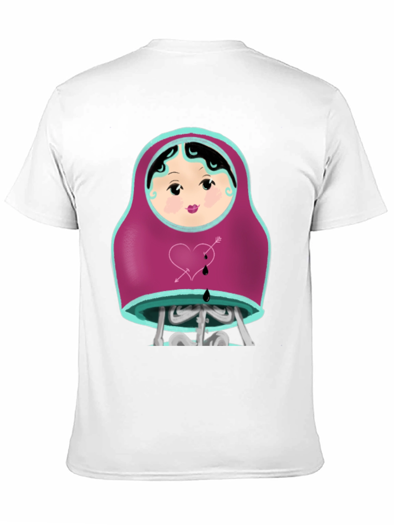 Matryoshka Skeleton T-Shirt - Gothic Style