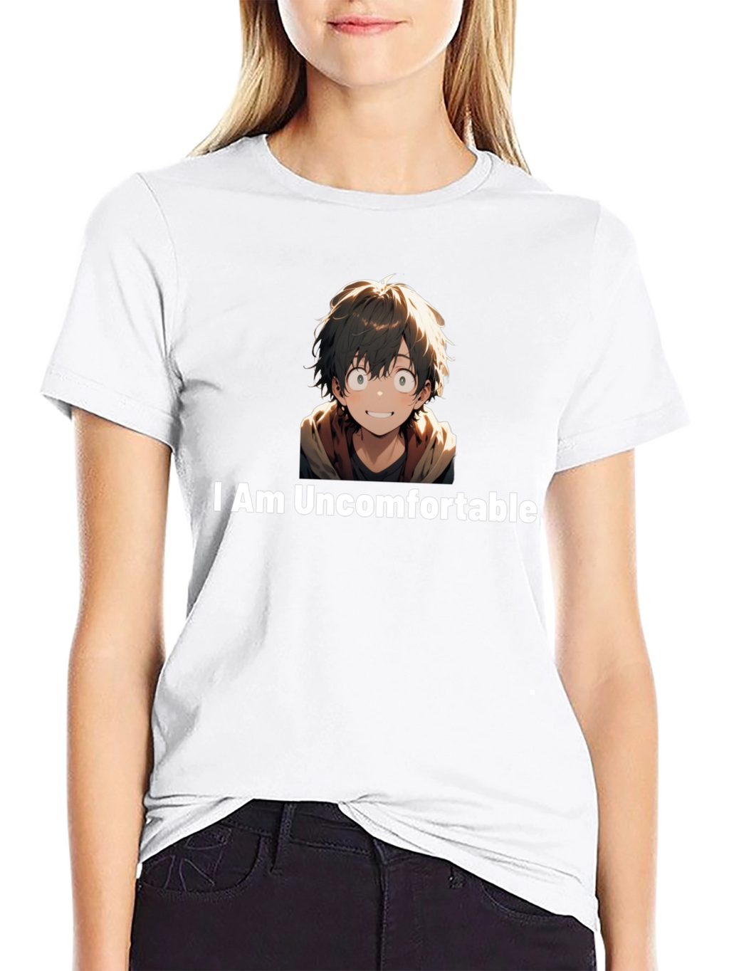 I Am Uncomfortable Anime Graphic Tee