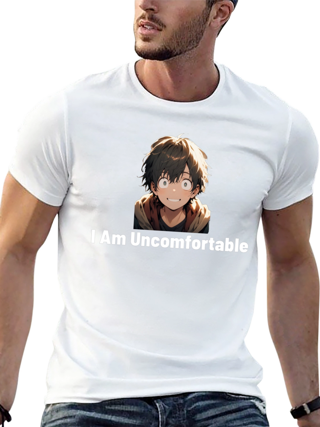 I Am Uncomfortable Anime Graphic Tee