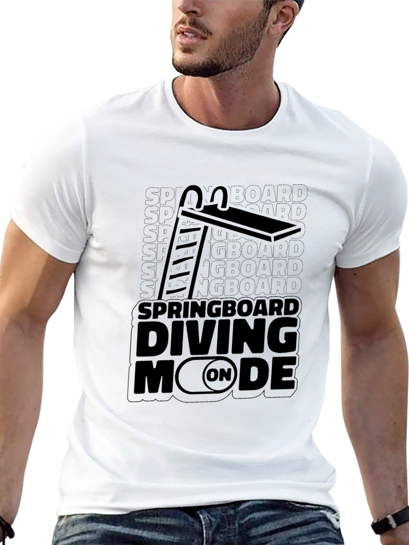 Springboard Diving Mode On T-Shirt
