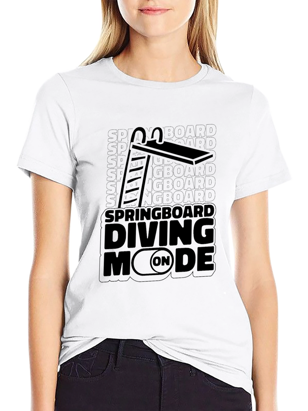 Springboard Diving Mode On T-Shirt