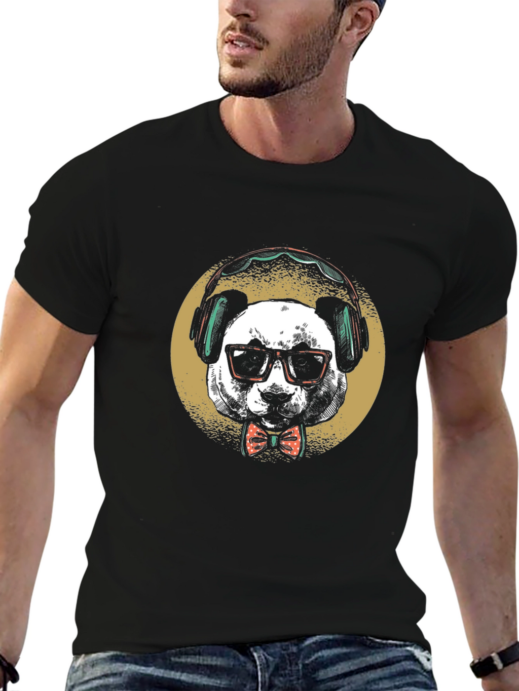 Panda DJ Graphic T-Shirt - Cool & Unique Style