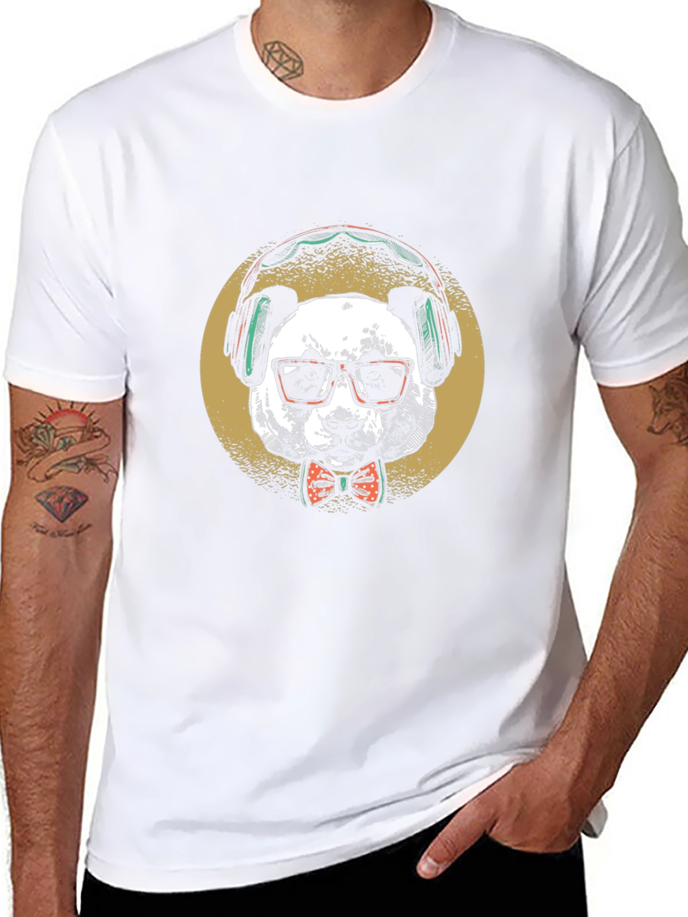 Panda DJ Graphic T-Shirt - Cool & Unique Style