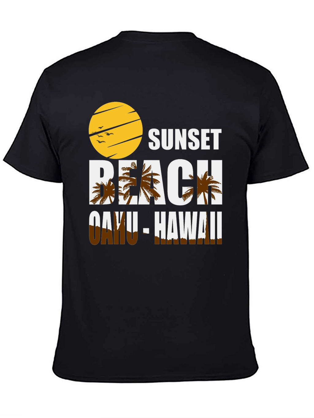 Sunset Beach Oahu Hawaii Graphic T-Shirt