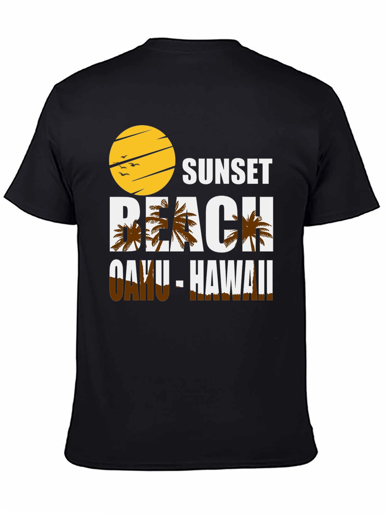 Sunset Beach Oahu Hawaii Graphic T-Shirt