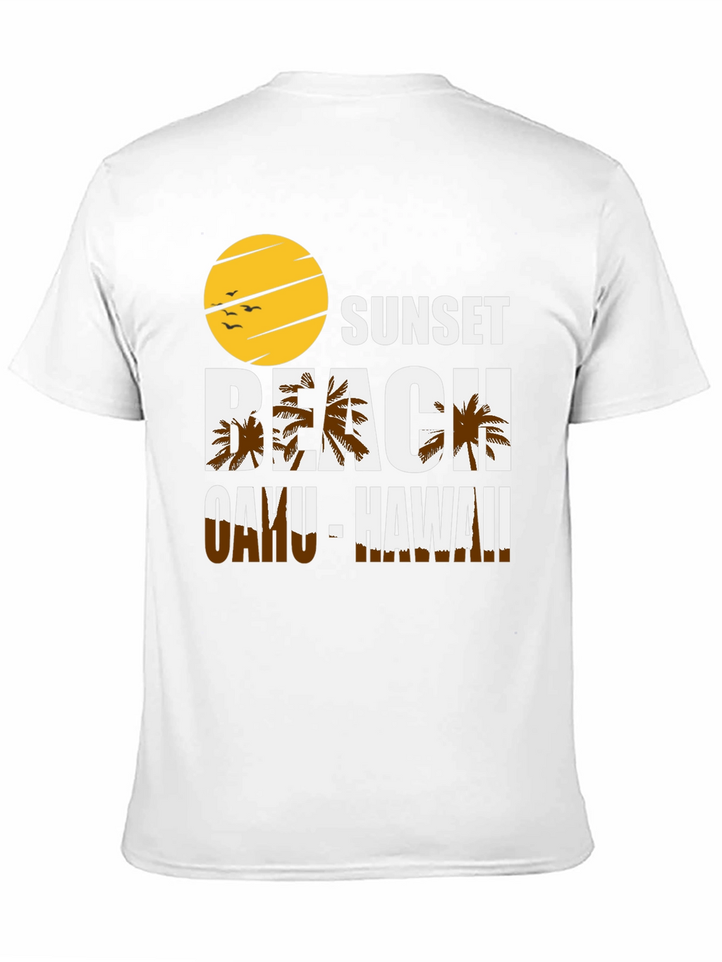Sunset Beach Oahu Hawaii Graphic T-Shirt